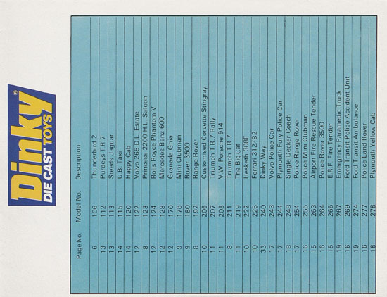 Seite 41 Dinky Toys Katalog 1978, Dinky Supertoys 1978