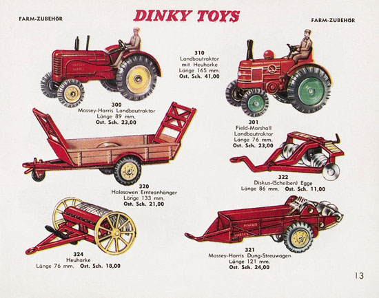 Seite 13 Dinky Toys Katalog Austria ca. 1960