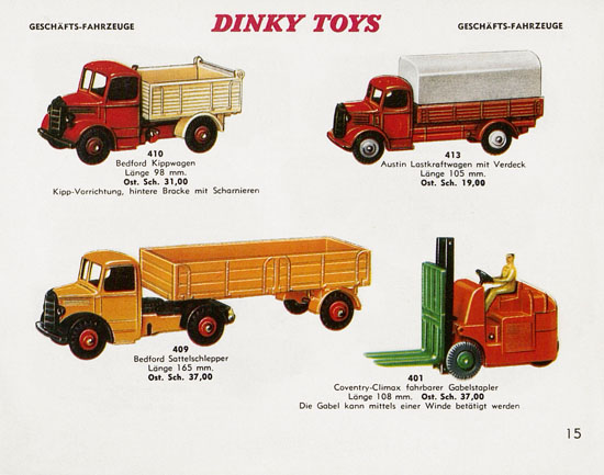 Dinky Toys Katalog Austria ca. 1960