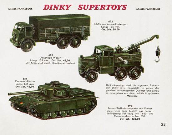 Dinky Toys Katalog Austria ca. 1960