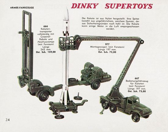 Seite 24 Dinky Toys Katalog Austria ca. 1960