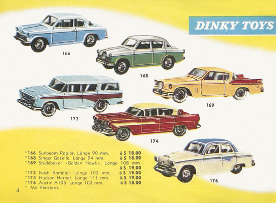 Seite 4 Dinky Toys Katalog Austria 1961