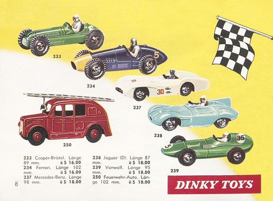 Seite 8 Dinky Toys Katalog Austria 1961