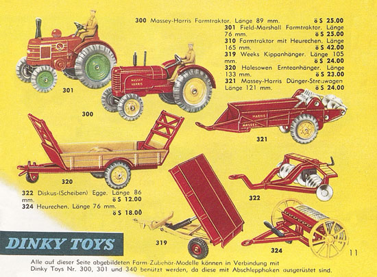 Seite 11 Dinky Toys Katalog Austria 1961