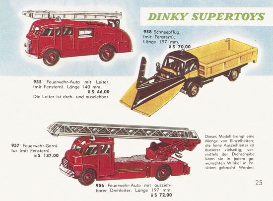 Seite 25 Dinky Toys Katalog Austria 1961