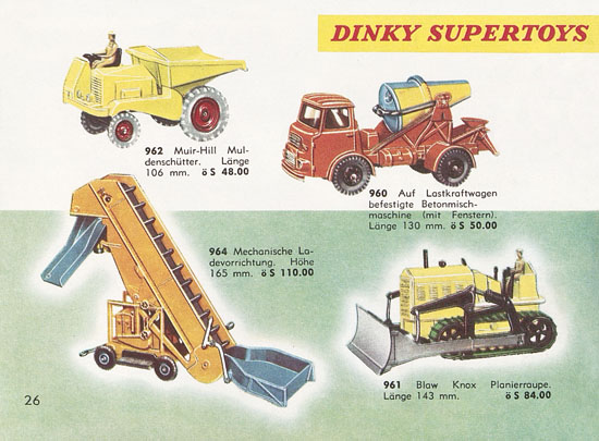 Seite 26 Dinky Toys Katalog Austria 1961