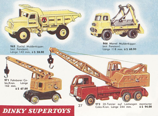 Seite 27 Dinky Toys Katalog Austria 1961