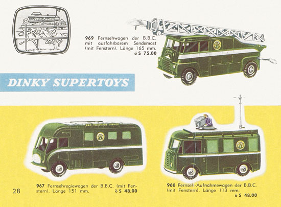 Seite 28 Dinky Toys Katalog Austria 1961