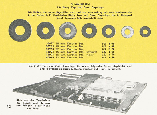 Dinky Toys Katalog Austria 1961