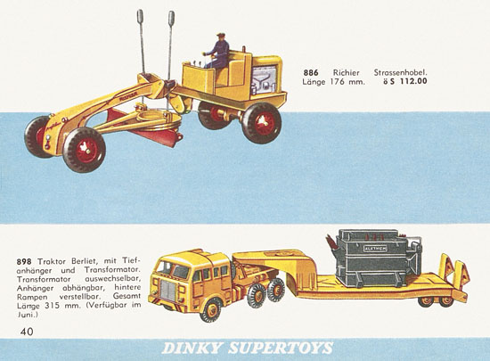 Seite 40 Dinky Toys Katalog Austria 1961