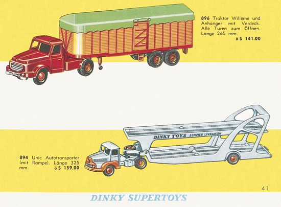 Seite 41 Dinky Toys Katalog Austria 1961
