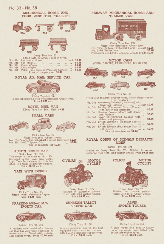 Dinky Toys catalog 1941