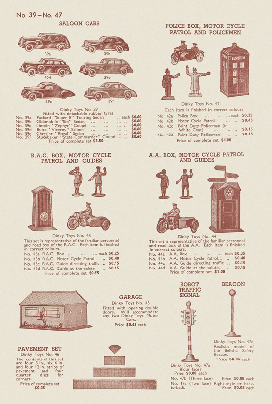 Dinky Toys catalog 1941