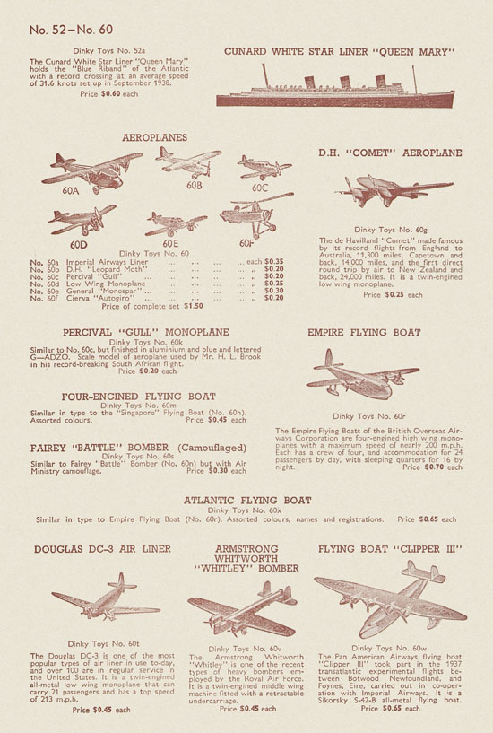 Dinky Toys catalog 1941