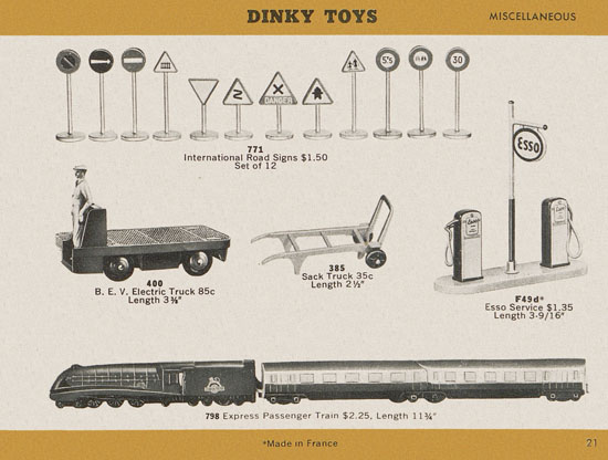 Dinky Toys catalogue 1957