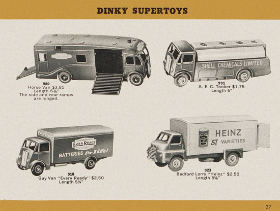 Dinky Toys catalogue 1957