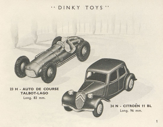 Dinky Toys catalogue 1955