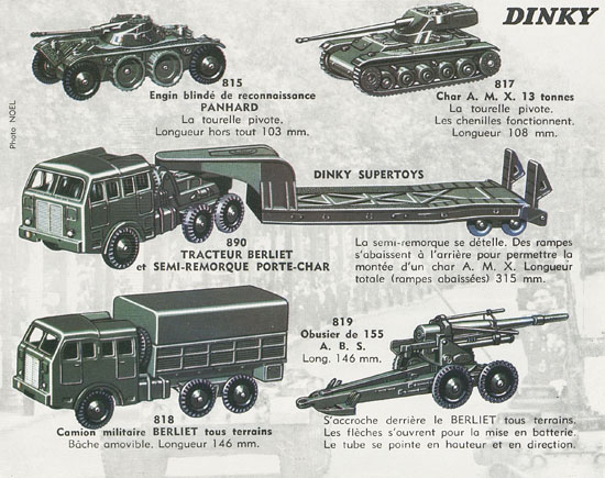 Dinky Toys et Dinky Supertoys catalogue 1961