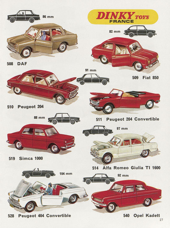 Dinky Toys catalogue No. 7 1971