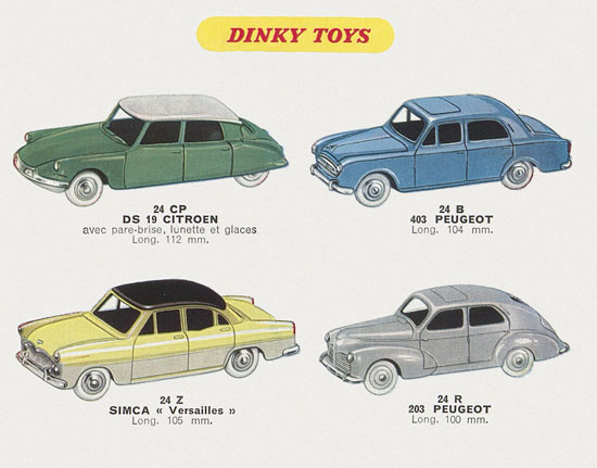 Dinky Toys catalogue 1958