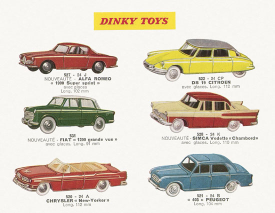 Dinky Toys et Dinky Supertoys catalogue 1959