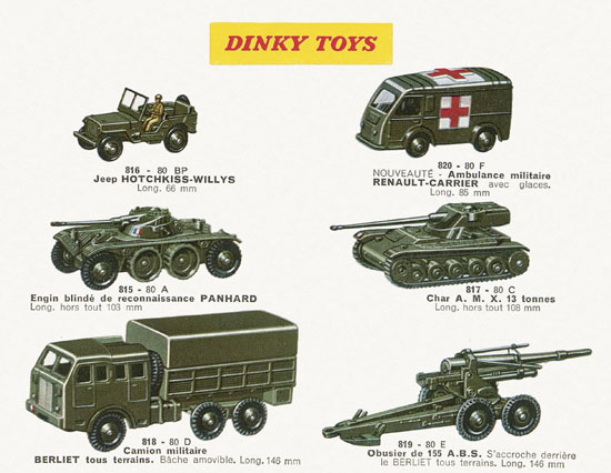 Dinky Toys et Dinky Supertoys catalogue 1959