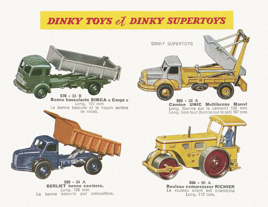 Dinky Toys et Dinky Supertoys catalogue 1959