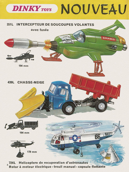 Dinky Toys catalogue France 1971