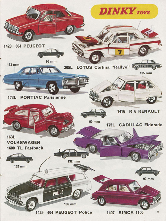 Dinky Toys catalogue France 1971