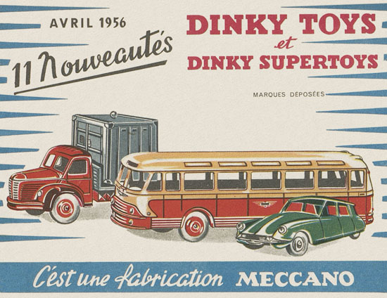 Dinky Toys catalogue Avril 1956