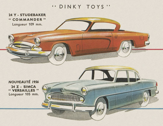 Dinky Toys catalogue Avril 1956