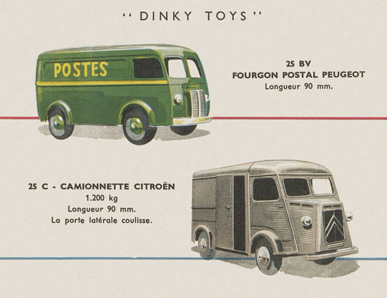 Dinky Toys catalogue Avril 1956