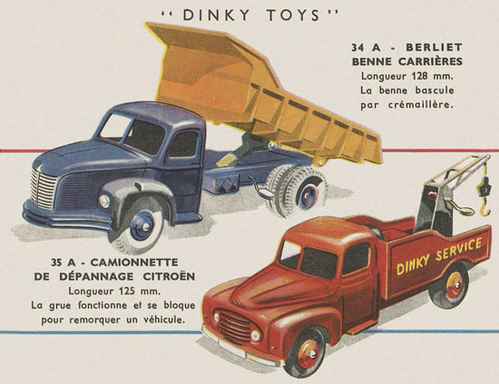 Dinky Toys catalogue Avril 1956