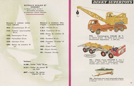 Dinky Toys Nouveautès 1965-1966