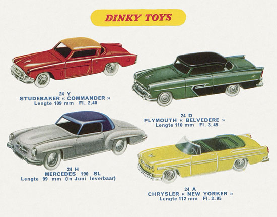 Dinky Toys et Dinky Supertoys Hollande 1958