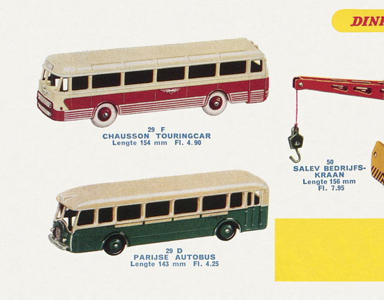 Dinky Toys et Dinky Supertoys Hollande 1958