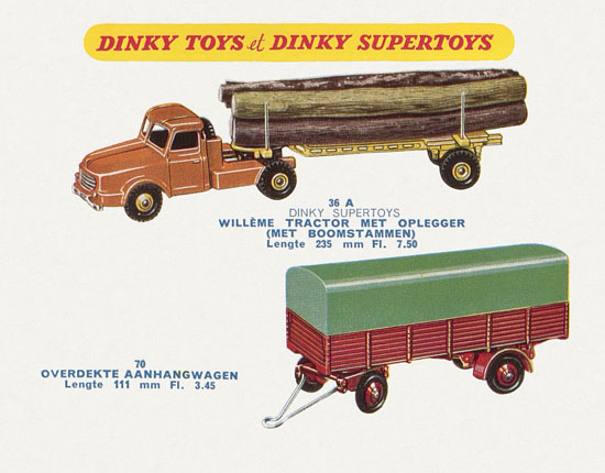 Dinky Toys et Dinky Supertoys Hollande 1958