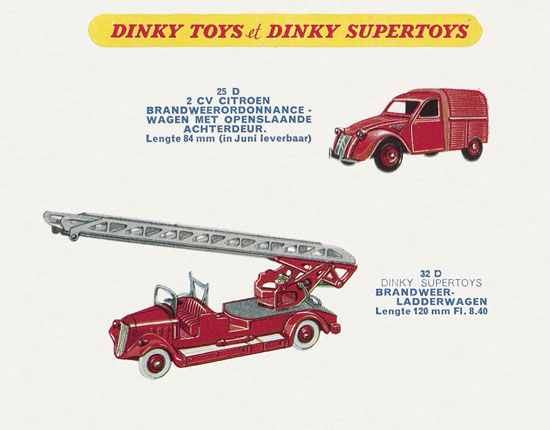 Dinky Toys et Dinky Supertoys Hollande 1958