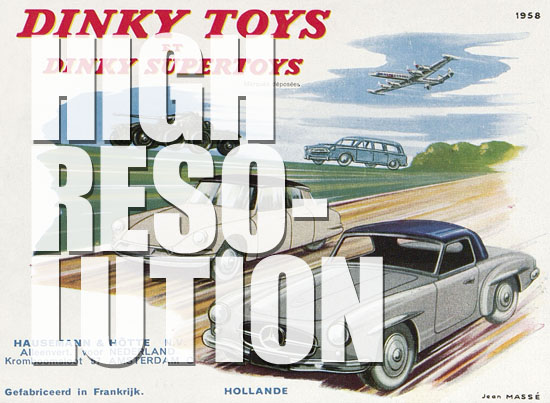 Dinky Toys et Dinky Supertoys Hollande 1958