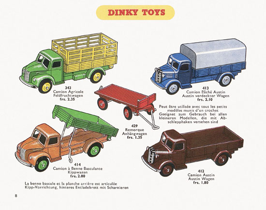 Dinky Toys Katalog 1955, Dinky Supertoys 1955