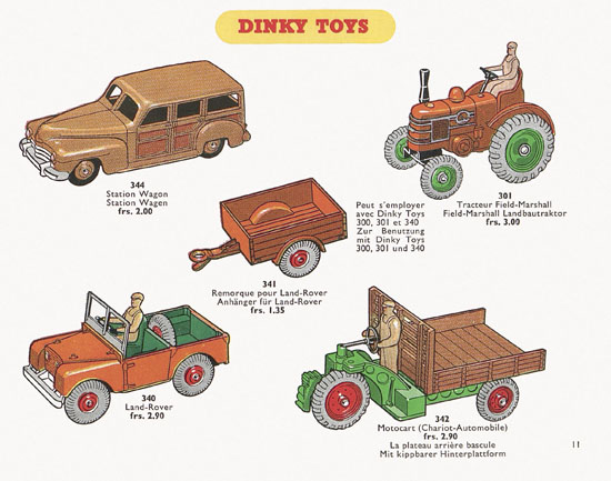 Dinky Toys Katalog 1955, Dinky Supertoys 1955