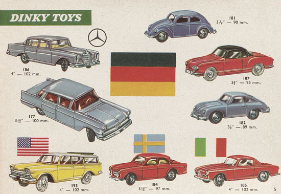 Dinky Toys 10th Edition Switzerland Katalog 1962