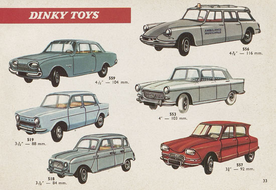 Dinky Toys 10th Edition Switzerland Katalog 1962