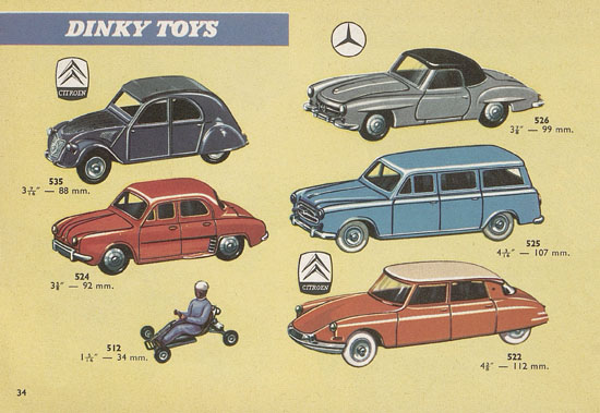 Dinky Toys 10th Edition Switzerland Katalog 1962