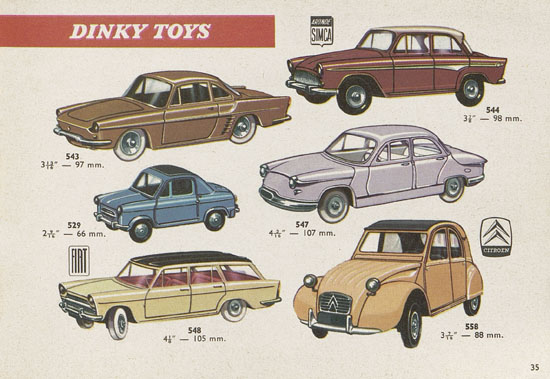 Dinky Toys 10th Edition Switzerland Katalog 1962