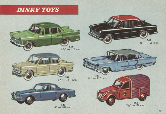 Dinky Toys 10th Edition Switzerland Katalog 1962