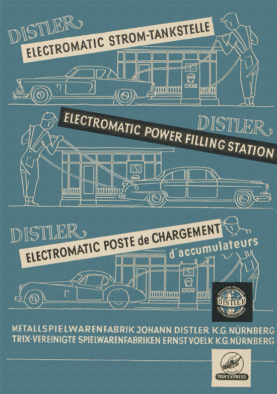 Distler Electromatic Strom-Tankstelle 1956
