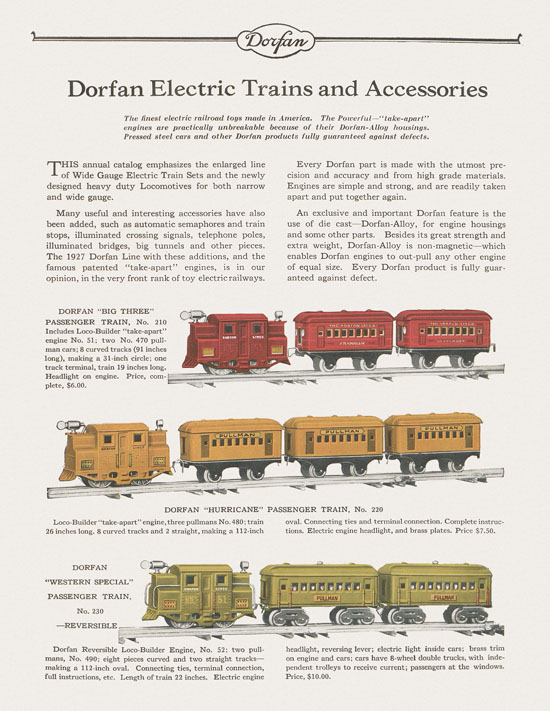 Dorfan Katalog 1927