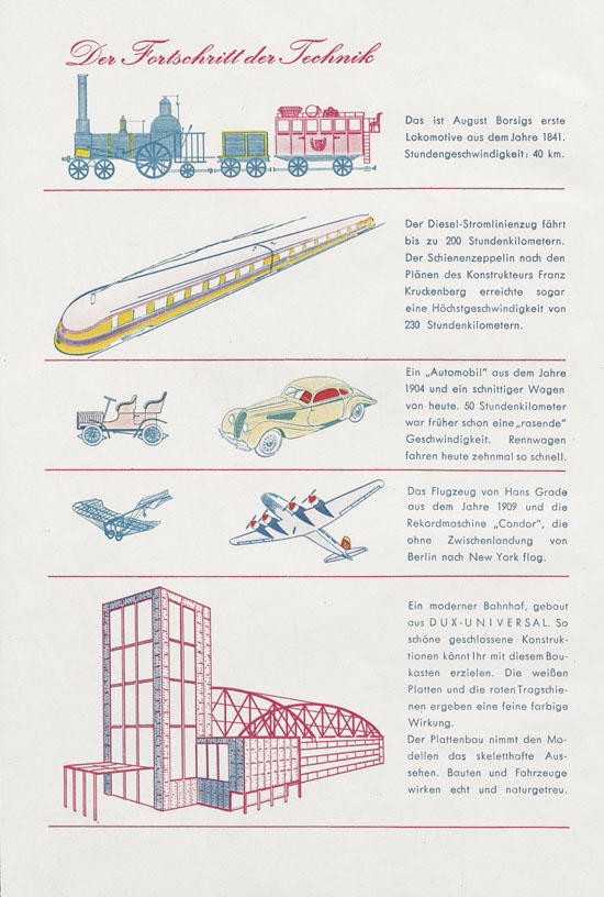 Seite 4 DUX Modellbau Katalog 1939