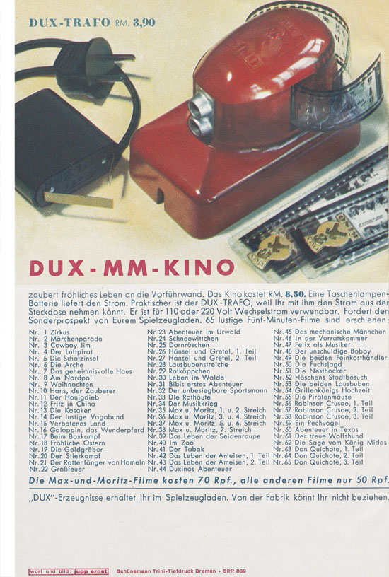 Seite 12 DUX Modellbau Katalog 1939